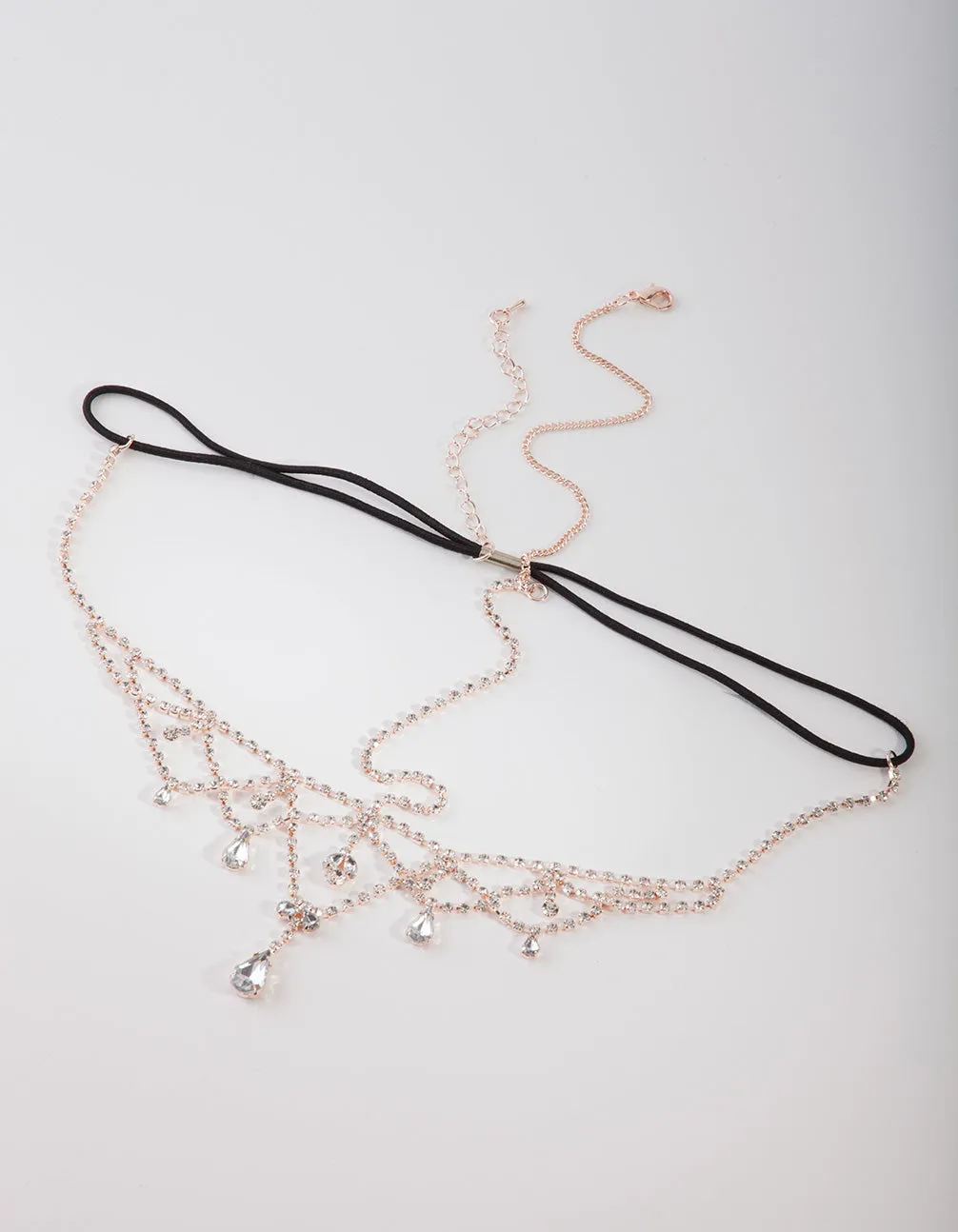 Rose Gold Crystal Jewel Drop Headchain sold by lovisa product image thumbnail 3