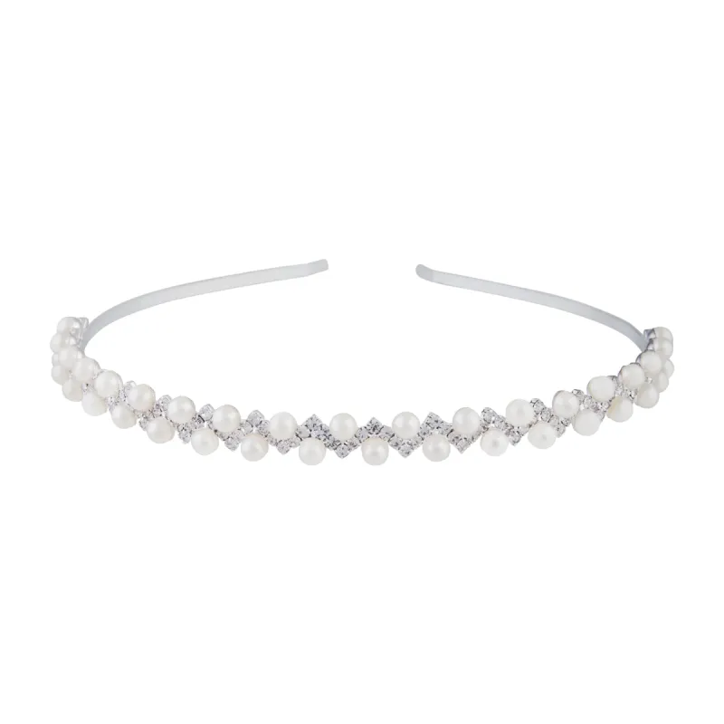 Diamante & Pearl Headband sold by lovisa