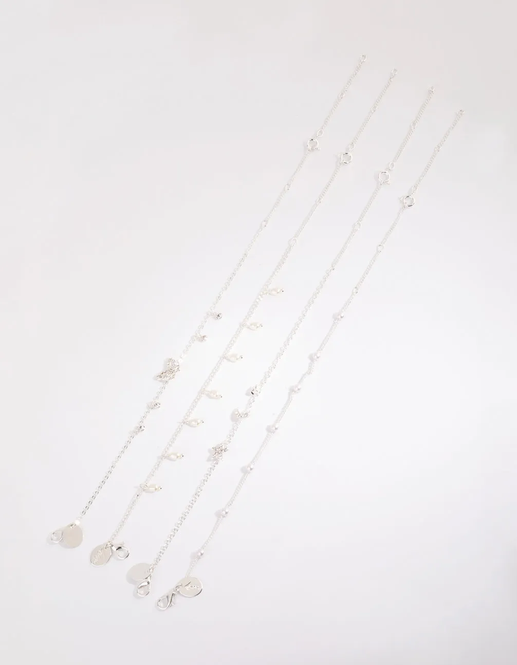 Silver Butterfly Jingle Bracelet & Anklet 4-Pack sold by lovisa product image thumbnail 2