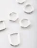 Silver Mini Shape Huggie Earrings Pack sold by lovisa