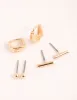 Gold Geometric Stud & Huggie Earring Pack sold by lovisa