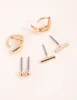 Gold Geometric Stud & Huggie Earring Pack sold by lovisa