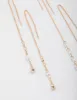 Gold Pearly Diamante Threader Earrings Pack sold by lovisa