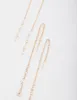 Gold Pearly Diamante Threader Earrings Pack sold by lovisa