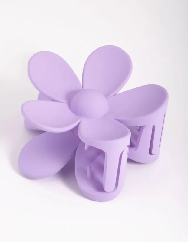 90s Purple Daisy Flower Claw Clip sold by lovisa