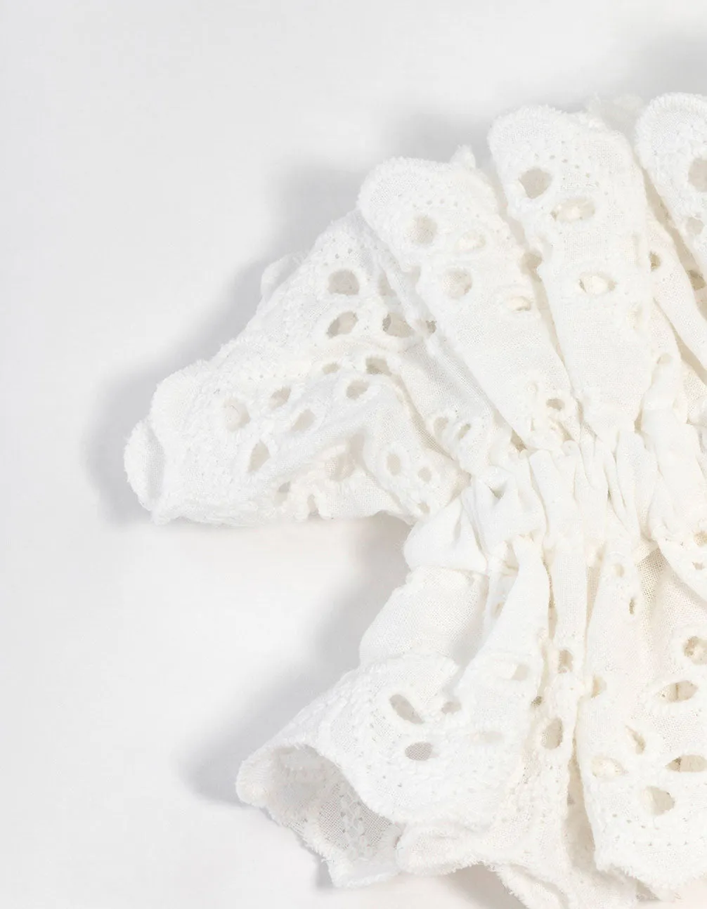 Broderie Fabric Anglaise Scrunchie sold by lovisa product image thumbnail 2