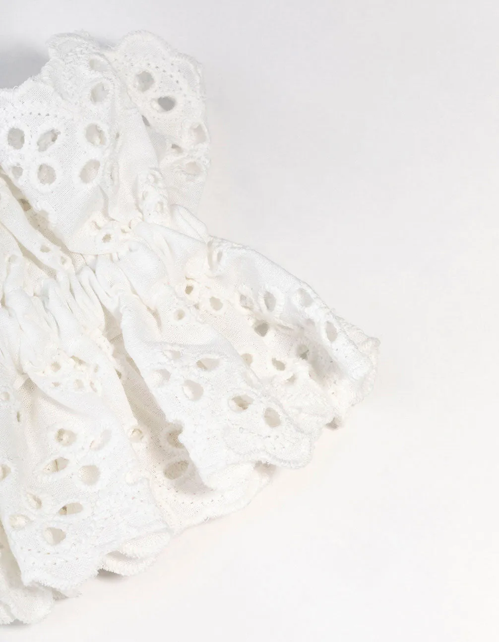 Broderie Fabric Anglaise Scrunchie sold by lovisa product image thumbnail 3