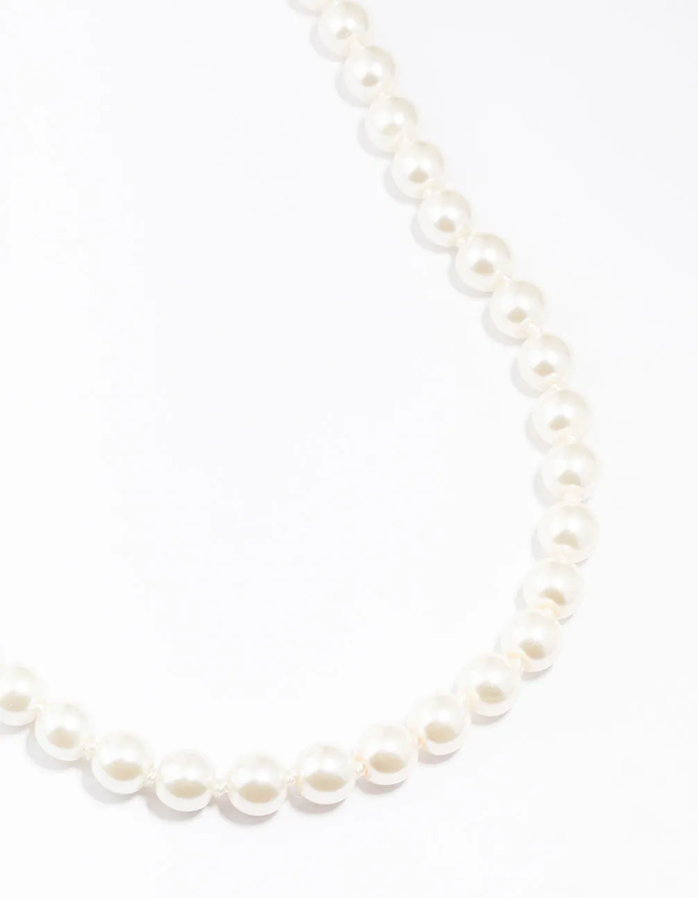 Gold Pearl Station Necklace sold by lovisa