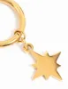 Waterproof Gold Plated Stainless Steel Star Hoop Earrings sold by lovisa