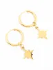 Waterproof Gold Plated Stainless Steel Star Hoop Earrings sold by lovisa