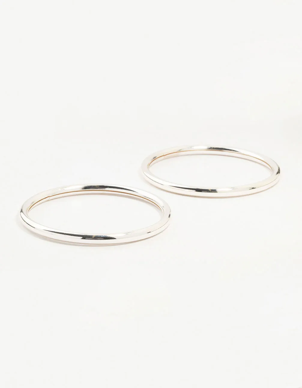 Silver Smooth Bangles 2-Pack sold by lovisa