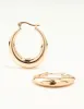 Gold Boat Hoop Earrings sold by lovisa