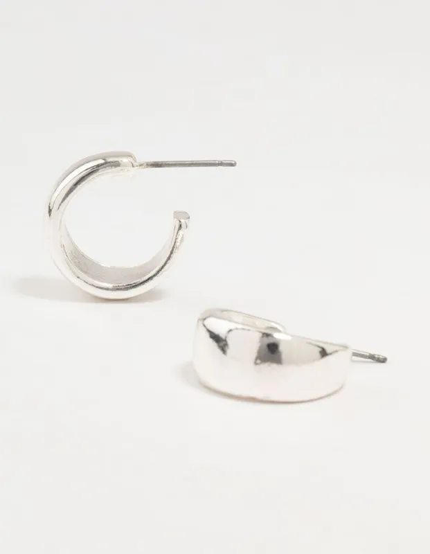 Silver Mini Teardrop Hoop Earrings sold by lovisa
