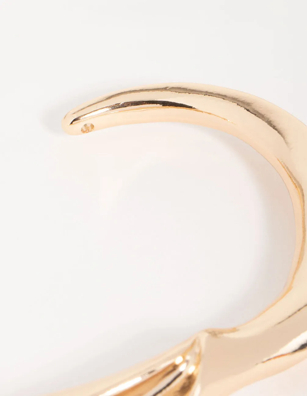 Gold Abstract Smooth Large Wrist Cuff sold by lovisa product image thumbnail 3