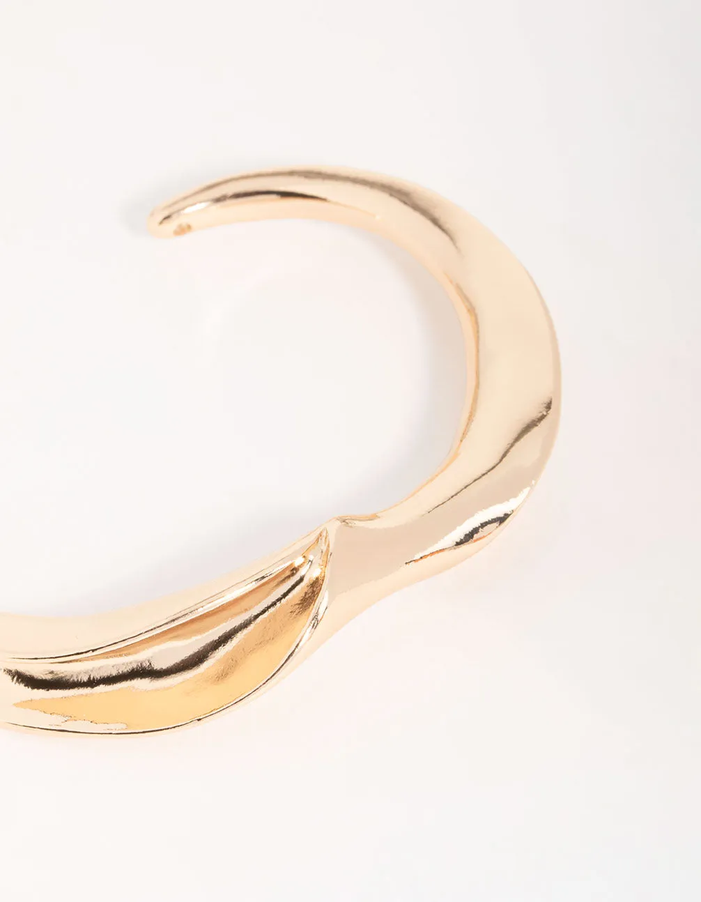 Gold Abstract Smooth Large Wrist Cuff sold by lovisa product image thumbnail 2