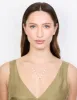 Gold Pearl Cross Diamante Pendant Necklace sold by lovisa