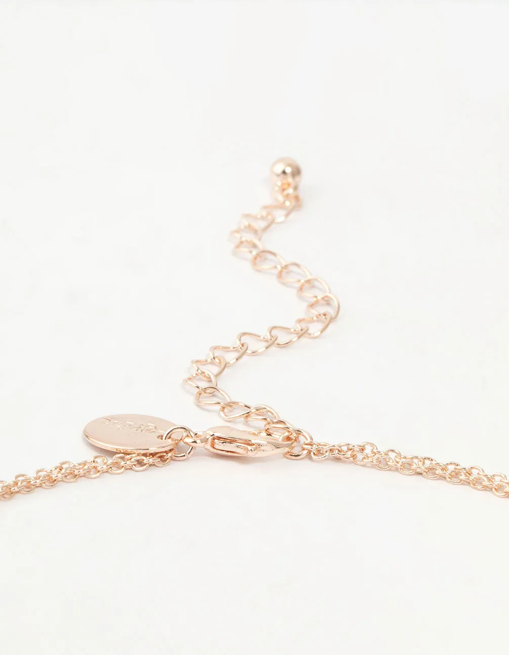 Rose Gold Pearl Heart Layered Necklace sold by lovisa product image thumbnail 3