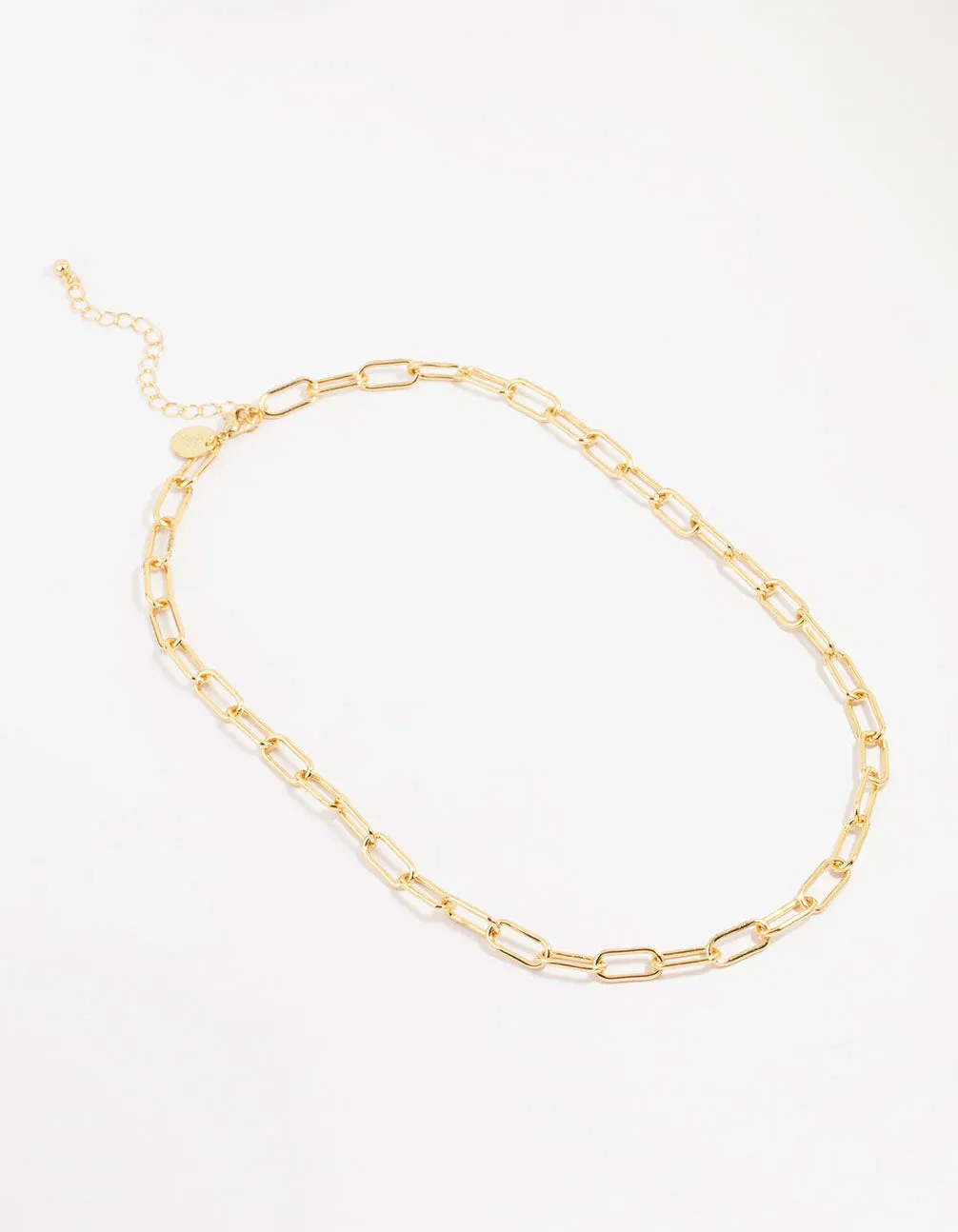 Gold Plated Oval Link Necklace sold by lovisa product image thumbnail 4