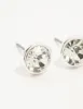 Silver Diamante With Frame Stud Earrings sold by lovisa