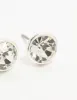 Silver Diamante With Frame Stud Earrings sold by lovisa