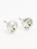 Silver Diamante With Frame Stud Earrings sold by lovisa