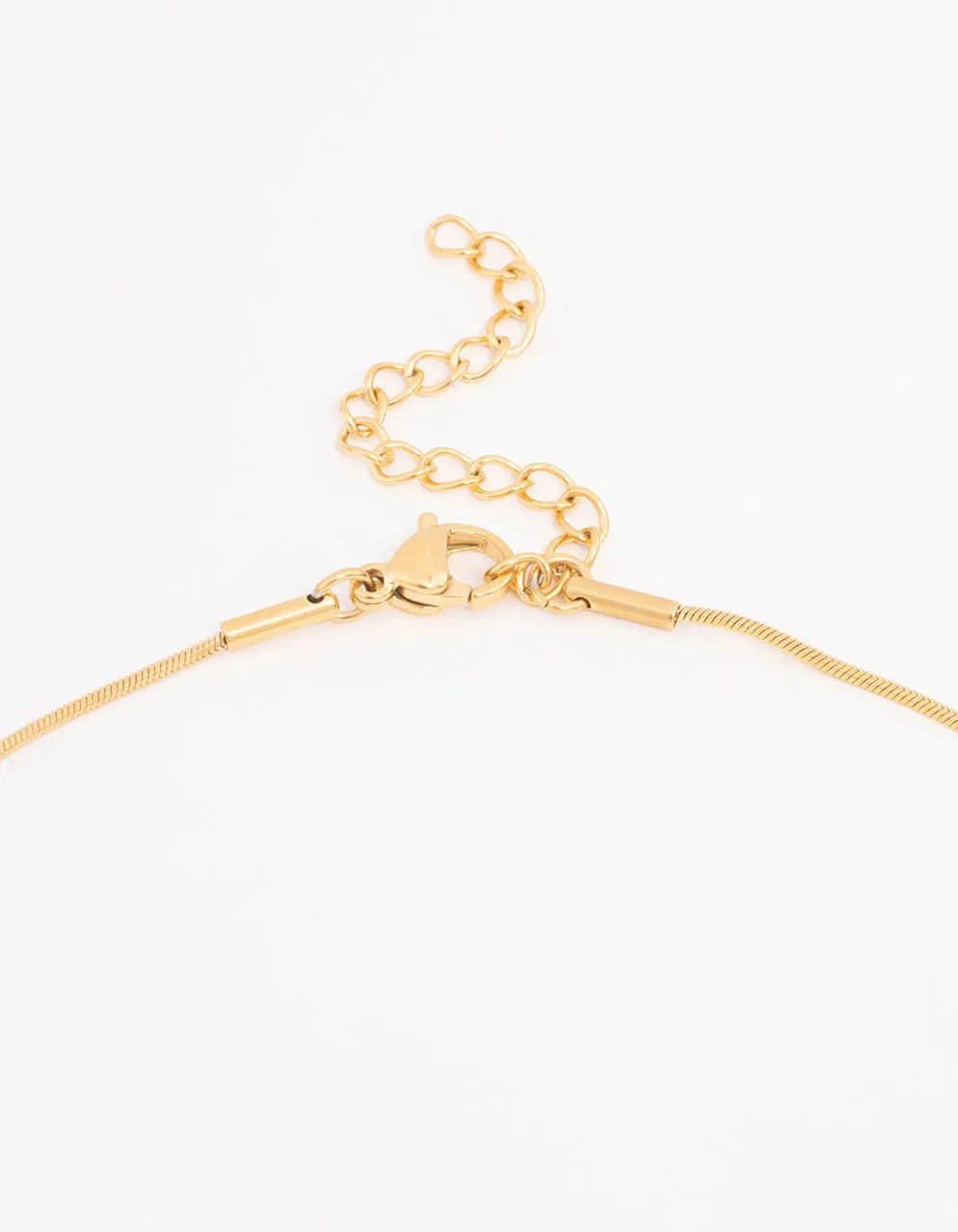 Waterproof Gold Plated Stainless Steel Pendant Bow Necklace sold by lovisa product image thumbnail 3