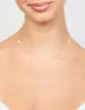 Silver Station Pearl Diamante Bow Necklace sold by lovisa