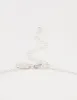 Silver Station Pearl Diamante Bow Necklace sold by lovisa