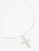 Silver Glitter Cross Necklace sold by lovisa