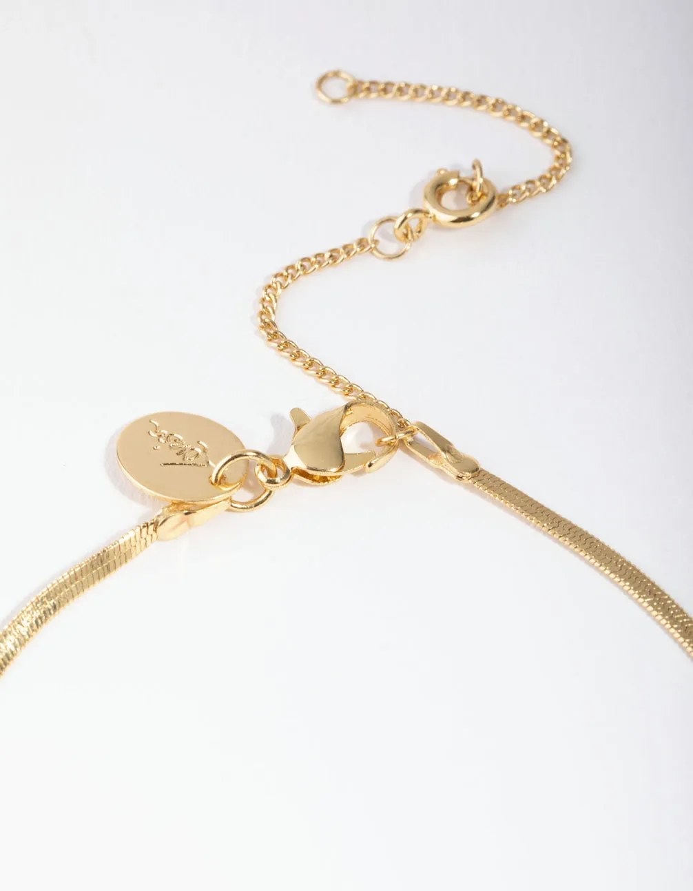 Gold Plated Thin Snake Chain Bracelet sold by lovisa product image thumbnail 2