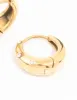 Waterproof Gold Plated Stainless Steel Diamante Huggie Earrings sold by lovisa