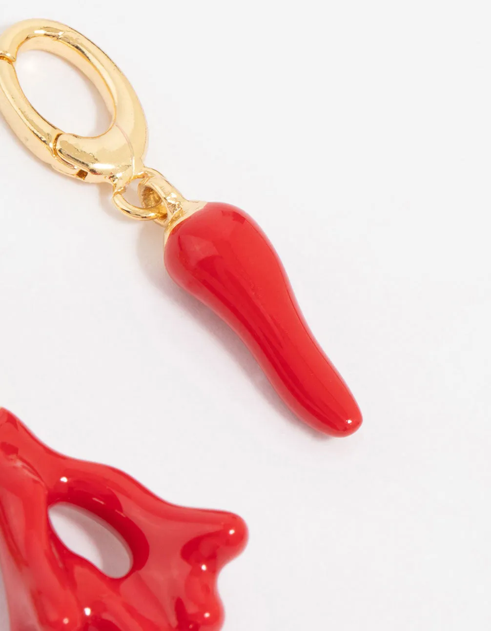Gold Plated Coral & Chilli Charms 3-Pack sold by lovisa product image thumbnail 3