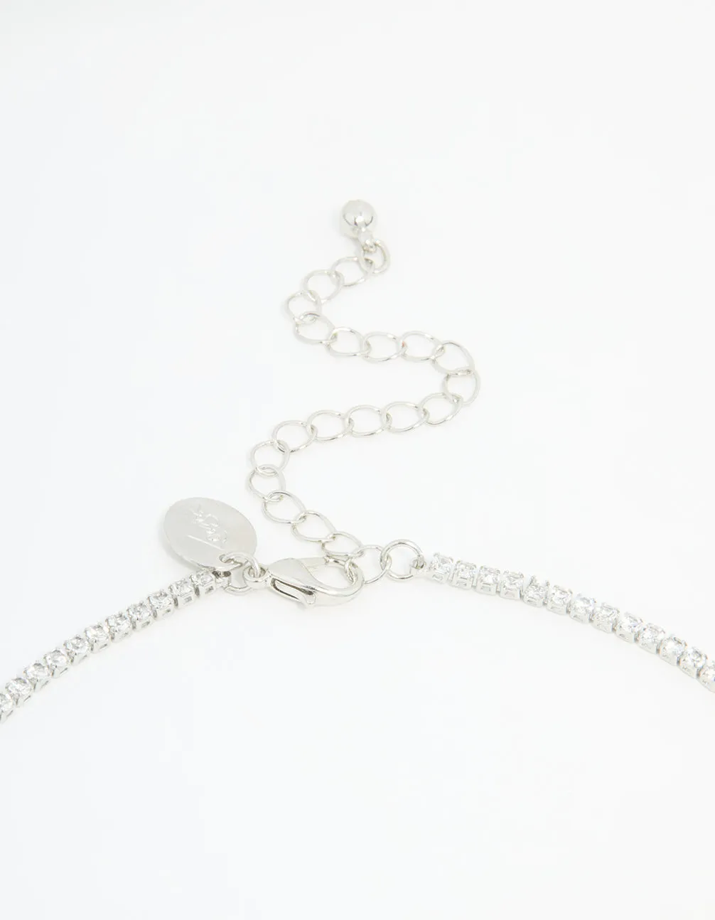 Silver Cubic Zirconia Drop Pear Necklace & Earrings Set sold by lovisa product image thumbnail 3