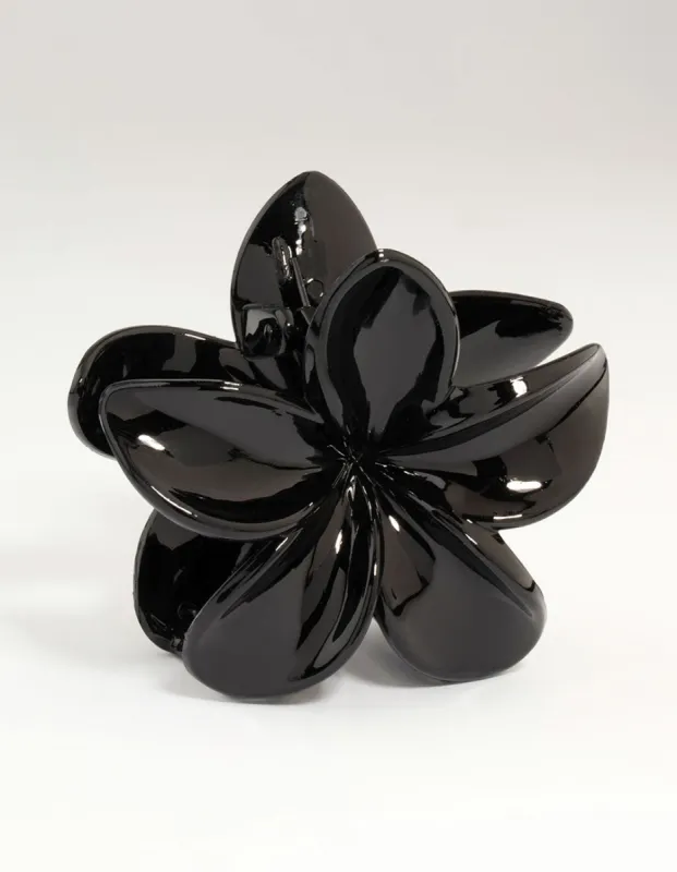 Black Ombre Frangipani Claw Clip sold by lovisa