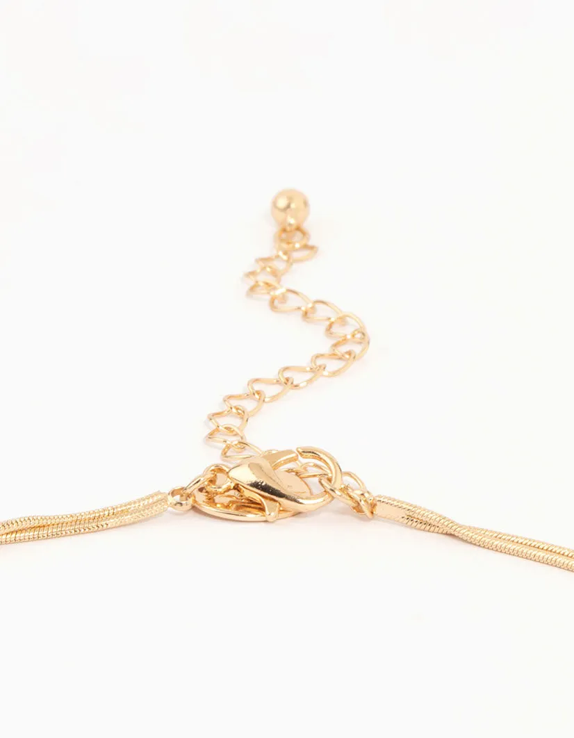 Gold Thin Tassel Y-Necklace sold by lovisa product image thumbnail 5