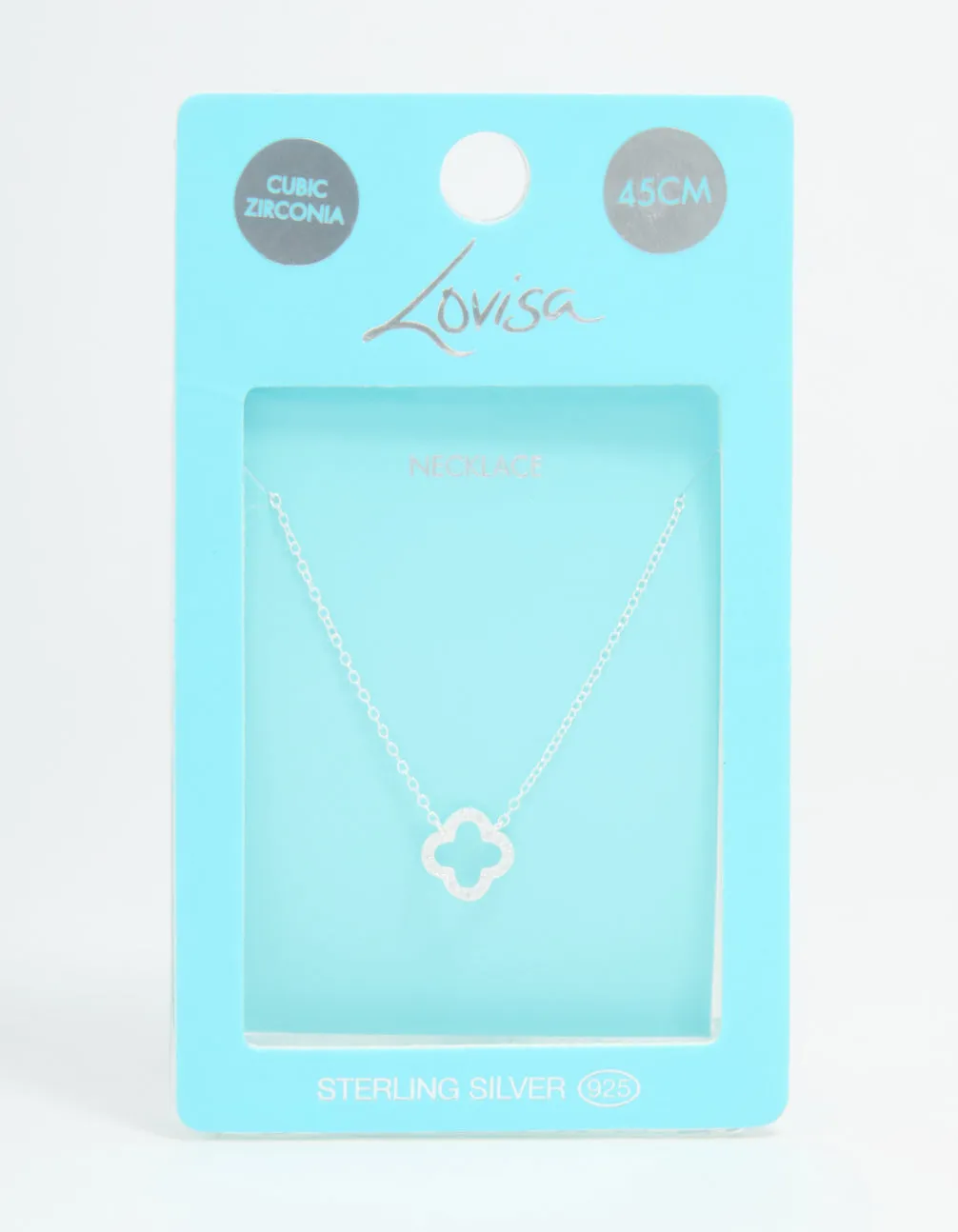 Sterling Silver Cubic Zirconia Flower Pendant Necklace sold by lovisa product image thumbnail 3