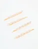 Gold Pearl Zigzag Hair Slides 4-Pack sold by lovisa