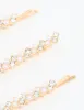 Gold Pearl Zigzag Hair Slides 4-Pack sold by lovisa