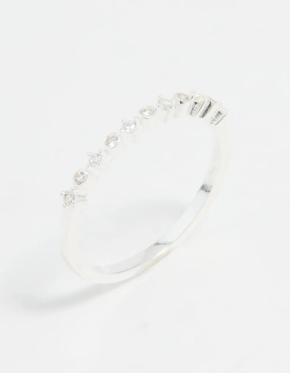 Sterling Silver Cubic Zirconia Circle Pave Ring sold by lovisa product image thumbnail 2