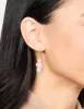 Gold Plated Pearl Beaded Mushroom Huggie Earrings sold by lovisa