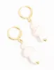 Gold Plated Pearl Beaded Mushroom Huggie Earrings sold by lovisa