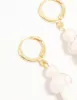 Gold Plated Pearl Beaded Mushroom Huggie Earrings sold by lovisa