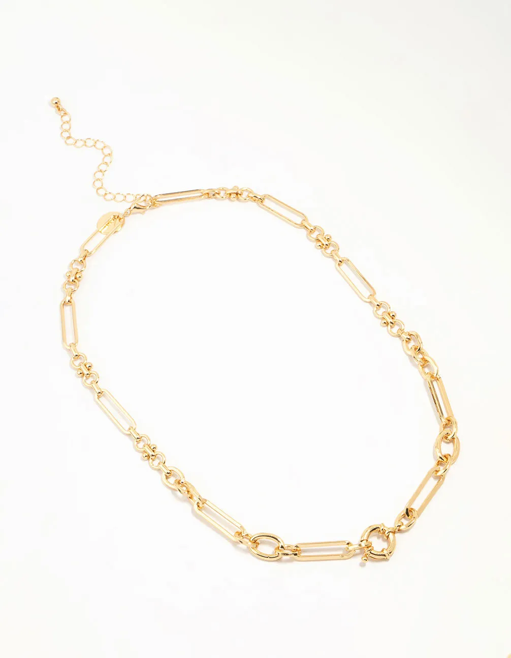 Gold Plated Mixed Link Necklace sold by lovisa product image thumbnail 4