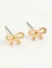 Gold Plated Cubic Zirconia Butterfly & Bow Earrings 3-Pack sold by lovisa