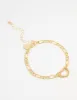 Gold Plated Heart Link Bracelet sold by lovisa