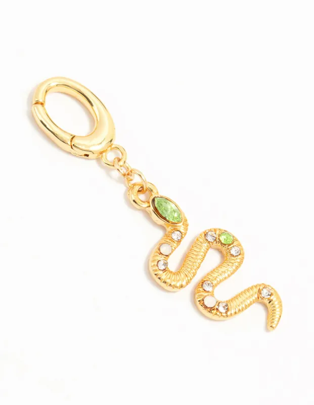 Gold Plated Snake Charm sold by lovisa