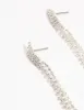 Diamante Cup Chain Drop Silver Earrings sold by lovisa