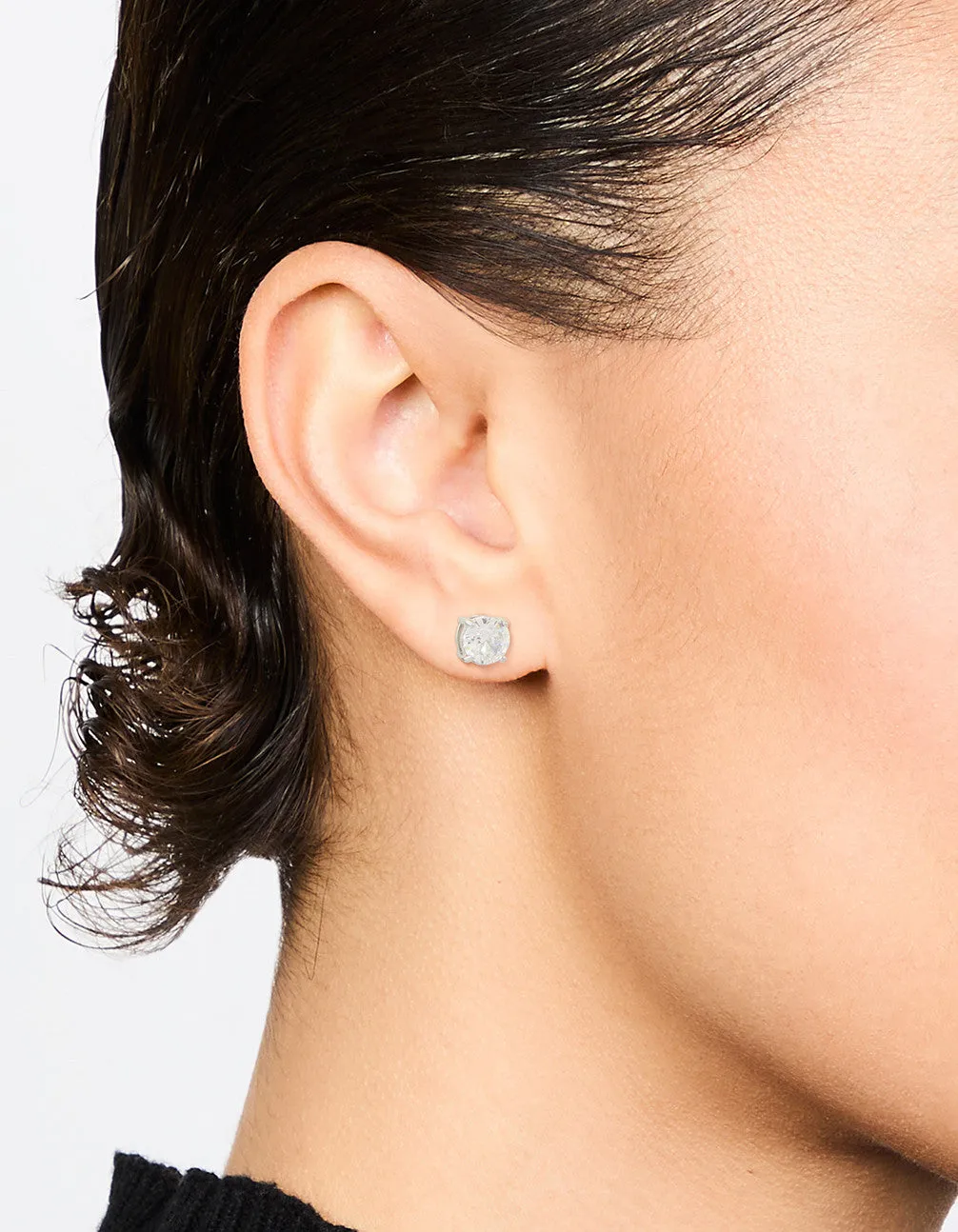 Surgical Steel Round Cubic Zirconia Claw Set Earrings sold by lovisa product image thumbnail 2