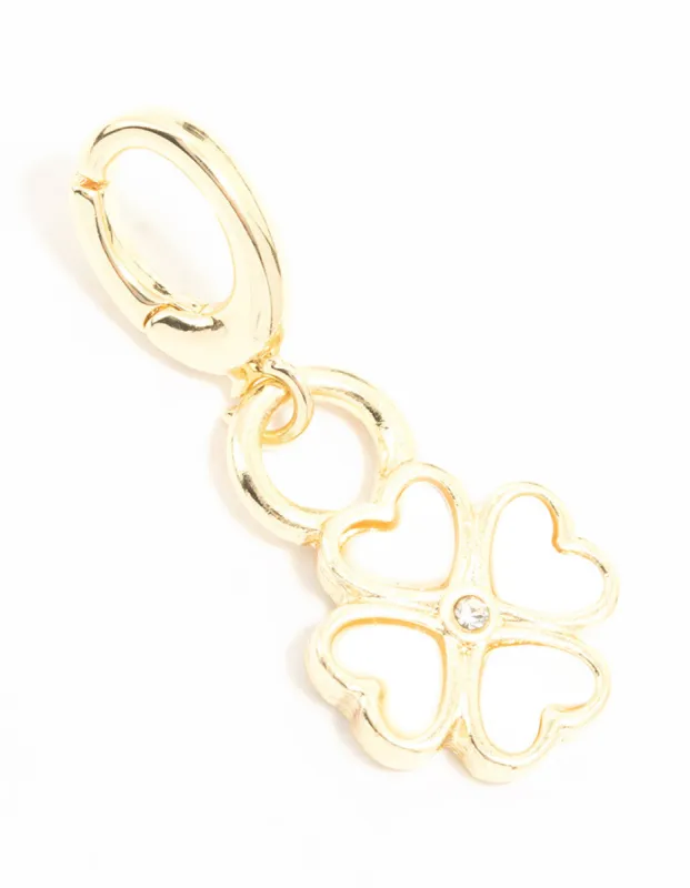 Gold Plated Opulent Shamrock Charm sold by lovisa