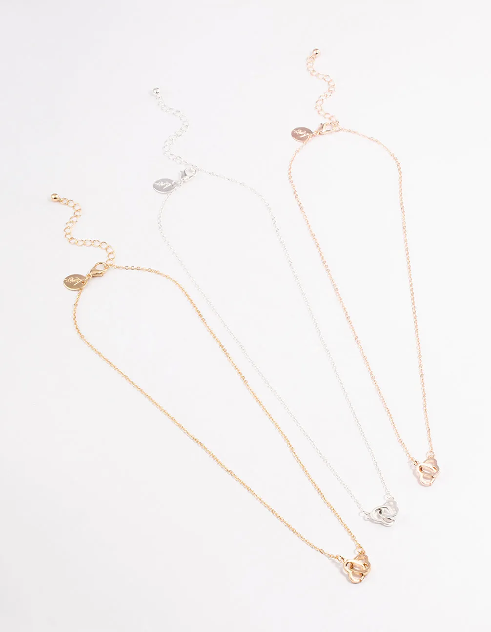 Mixed Metal Heart to Heart Necklace Pack sold by lovisa product image thumbnail 2